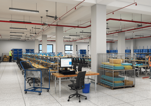 Manufacturing and warehousing units with abundant light and ventilation